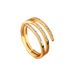 Korean Version Of Multi-layer Interwoven Diamond Inlaid Ring For Women, Exquisite, Simple And Cool Design, Geometric_ipsvogv.com