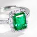 Willson Jewelry Colored Gemstone Luxury Cultivated Emerald Ring Female S925 Silver Inlaid Full Diamond Hand Jewelry Fashion Gemstone_ipsvogv.com