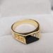 Jewelry Creative Triangle Drip Oil Men's Ring_ipsvogv.com