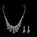 PERSONA BRIDE - Personalized Rhinestone Bridal Jewelry Set (Photography-Ready Necklace & Earrings)_ipsvogv.com