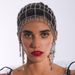 INS Wind Grid Rhinestone Headgear, Cross-border Temperament Fashion Rhinestone Headband, Personalized Accessories Hair Chain06_ipsvogv.com