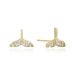 Women’s Jewelry Set Fashion Diamond Zircon Whale Tail Earrings Mermaid Tail Female Earrings Ins Style Net Red Style Spot_ipsvogv.com