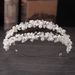 Elegant Bridal Hair Accessory With Double Row Pearls & Crystals - Handcrafted Floral Headband For Wedding, Prom & Special Occasions_ipsvogv.com