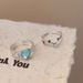 New Minimalist Color Heart With Niche Design, Exquisite Opening Personalized Index Finger Ring, Versatile Ring_ipsvogv.com