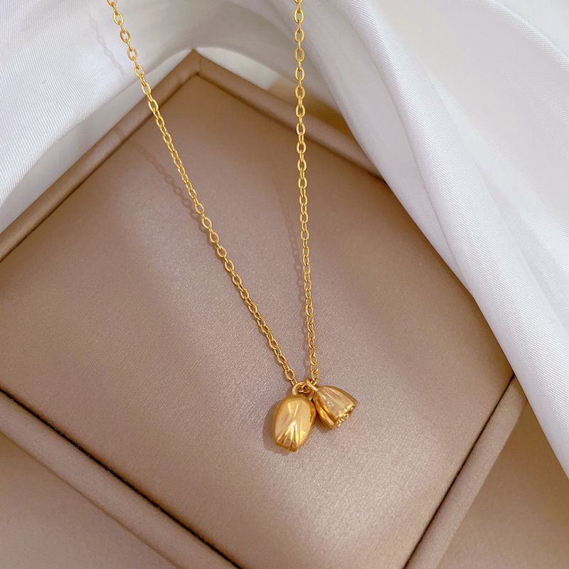 Body 【 Full Titanium Steel 】 Cold And Indifferent Lotus Root Penglai Minimalist Wind Furnace Genuine Gold Necklace 【 】 【 】 【 】_ipsvogv.com