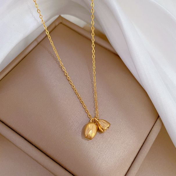 Body 【 Full Titanium Steel 】 Cold And Indifferent Lotus Root Penglai Minimalist Wind Furnace Genuine Gold Necklace 【 】 【 】 【 】_ipsvogv.com