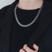 Stainless steel NK chain men's Cuban necklace 304 titanium steel necklace female hiphop hip hop DIY jewelry accessories_ipsvogv.com