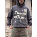 Women's Clothing high street hip hop Travis retro distressed trapped in time foam printed hoodie sweatshirt_ipsvogv.com