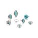 Bohemian Style Feather Moon Eagle Turquoise 8-piece Set Ring_ipsvogv.com