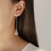 Fashion new earrings Alloy metal texture disco ball earrings Women's personalized earrings_ipsvogv.com