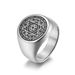 Men's Jewelry Six Pointed Star Twelve Constellation Guardian Titanium Steel Ring Men's Hand Jewelry_ipsvogv.com