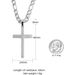 European And American Cross-border New Jewelry, Stainless Steel Cuban Chain Cross Pendant Necklace Men, Simple Fashion Jewelry_ipsvogv.com