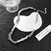 Simple personality cat's eye stone thorn necklace light luxury cold style men and women niche high end couple necklace bracelet_ipsvogv.com
