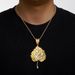 Hot Sale Creative Design Fashion Personalized Leaf Alloy Pendant Hip Hop Fried Dough Twists Chain Men's Necklace_ipsvogv.com