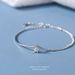 999 Sterling Star Bracelet For Women, Double Layered Light Luxury, Versatile, Niche, High-end Feeling, Ins Style Silver_ipsvogv.com