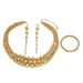 Spicy girl style women's necklace, earring, jewelry set, niche bead, multi-layer collarbone chain, versatile bracelet_ipsvogv.com