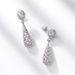 Hollow Shining Zircon Earrings For Women S925 Silver Full Of Colored Gemstones Water Drop Earrings Fashion All Match_ipsvogv.com