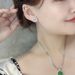 Cao Shi French Celebrity Style Hollow Out Camellia Flower Zircon Earrings Valentine's Day Gift Accessories_ipsvogv.com