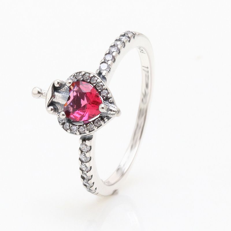 Women's Jewelry White Copper Villain Series Evil Queen Ring Red Love Dagger Fashion Heart Shaped Love Ring Gift_ipsvogv.com