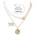Fashion Alloy Human Head Coin Pendant Necklace Female Necklace Personality Trend Necklace_ipsvogv.com