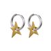 New Gold And Silver Five Pointed Star Titanium Steel Earrings Trendy And Versatile Cold Style Men And Women Personality Earrings Ear Clips_ipsvogv.com