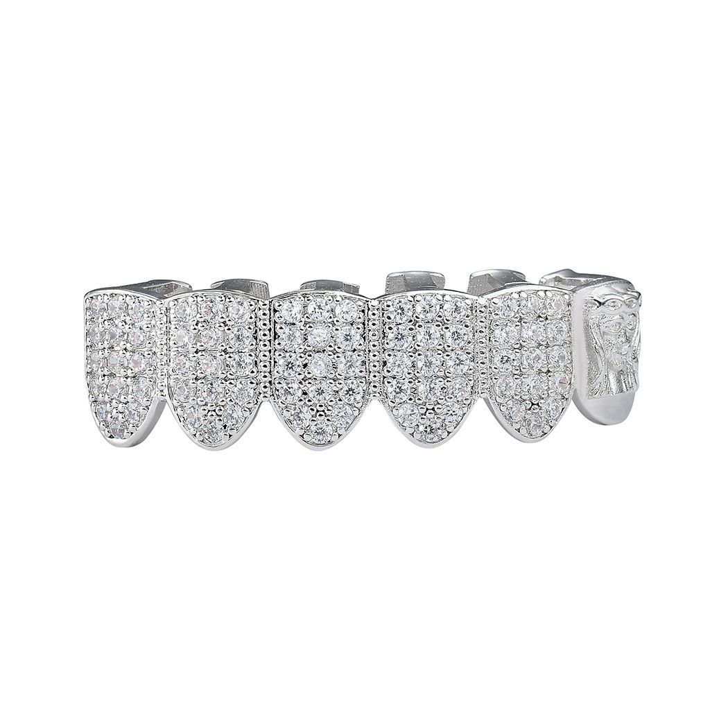 Unisex Hip Hop Braces Full Of Diamond Micro Inlaid Zircon Braces Halloween Makeup Gold Braces Hip Hop Braces_ipsvogv.com