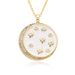 Ins New Personality Crescent Necklace For Men And Women Spot Simple Copper Plated Gold Inlaid Zirconium Sweater Chain All Match_ipsvogv.com