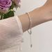 S Pure Delicate Broken Silver Bracelet Women, Niche Minimalist Design, Exquisite High-end, Versatile And Perfect For_ipsvogv.com