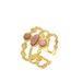 Women’s Jewelry Set Fashion Niche Geometric Style Ladies' Plain Ring Versatile Light Luxury Inlaid Gemstone Open Design Multi Layer Ring_ipsvogv.com