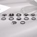 Hot Selling 12 Piece Set With Adjustable Chain, Butterfly Heart Electrophoresis Black Ring_ipsvogv.com