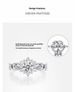 Snow Fairy Pure Silver Mosang Stone Diamond Plated Closed Proposal Wedding Girl Ring_ipsvogv.com