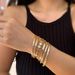 bracelet Sweet Cool Flower Carved Pattern Bracelet Street Shot Ins Stacked Niche Hand Jewelry Female_ipsvogv.com
