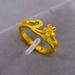 Authentic Vietnamese Sand Gold Ring For Men Women, Lively And Trendy Men's Ring, Simulated Ancient French Plating,_ipsvogv.com