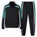 Men's Clothing Spring and Autumn Men's New Casual Sports Suit Youth Fashion Stand Collar Cardigan Two piece Jacket Men_ipsvogv.com