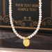 French Freshwater Pearl Necklace With Copper Material, Oval Diamond Studded Star Pendant, High-end Temperament,_ipsvogv.com