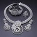 Italian Gold Color Crystal Jewelry Set Elegant Wer Necklace Earrings Ring Bangle For Women Bride Wedding Party_ipsvogv.com