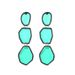 Fashionable And Trendy New Alloy Transparent Resin Earrings, Women's Long Style, Multi-layer Irregular Geometric Ear_ipsvogv.com