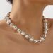 12335 new temperament pearl collarbone chain elegant bride wedding high-end necklace for women_ipsvogv.com
