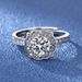 Hot Selling Proposal Ring From Japan And South Korea, Opening Hai Rui 1 Carat Mulberry Diamond Fashionable Zircon Ring,_ipsvogv.com