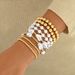 Ladies Bracelet Set Geometric Pearl Braided Design Bracelet Long Set Versatile Hand Jewelry For Women_ipsvogv.com