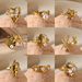 Elegant Pearl Studded Diamond Opening Stainless Steel Set For Women, French Style Non Fading Ring, Fashionable Index_ipsvogv.com