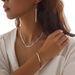Jewelry Hip-hop Style Flat Snake Bone Chain Simple Geometric V-shaped Necklace Earrings_ipsvogv.com