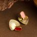 Real Gold Color Preservation, Fashionable, Exquisite, Atmospheric Style, Ribbed Umbrella Earrings, Light Luxury,_ipsvogv.com
