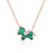 Wheel Little Green Malachite Horse Pendant Necklace Jewelry Female S925 Sterling Silver_ipsvogv.com