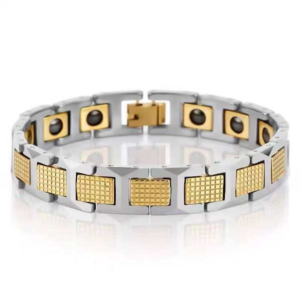 Tungsten Steel Trendy Jewelry Fashion Simple Men's Bracelet_ipsvogv.com