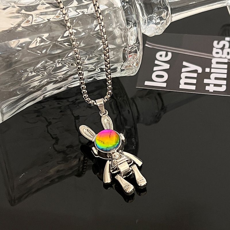 Mobile Mechanical Rabbit Necklace Men, Hip-hop Trendy Accessories For Women, Niche Design, Instagram Couple Sweater_ipsvogv.com