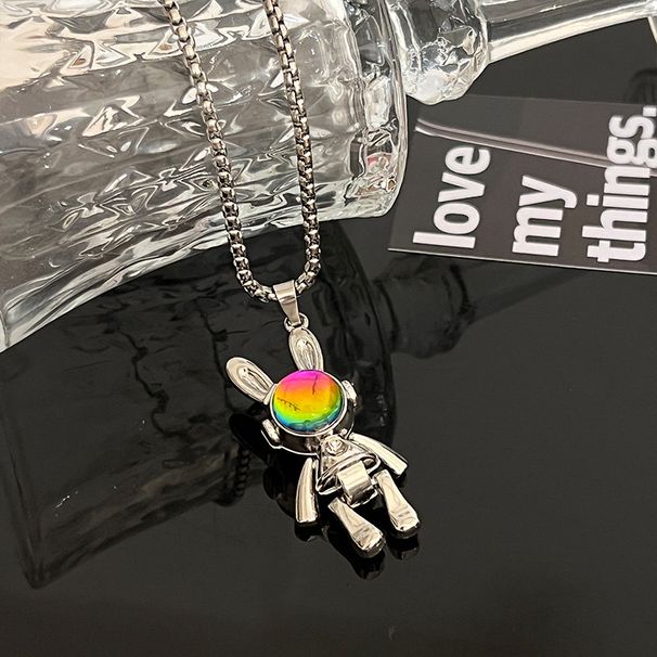 Mobile Mechanical Rabbit Necklace Men, Hip-hop Trendy Accessories For Women, Niche Design, Instagram Couple Sweater_ipsvogv.com