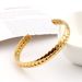 Unisex Jewelry Fashion Stainless Steel Wheat Ear Open Bracelet Fashionable Texture Summer Titanium Steel Bracelet Personality_ipsvogv.com