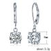 Cao Shi Live Classic Four Claw Zircon Female Copper Plated Platinum Earrings_ipsvogv.com