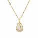 Golden Tulip Titanium Steel Necklace For Network Red Fashion Collar Chain Temperament Trendy Women's Micro Inlaid Opal_ipsvogv.com